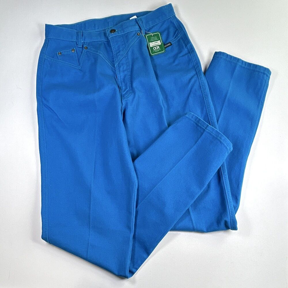 NWT Vintage Rocky Mountain Jeans Blue Cowgirl High Rise Women Size 33/15 30 x 36